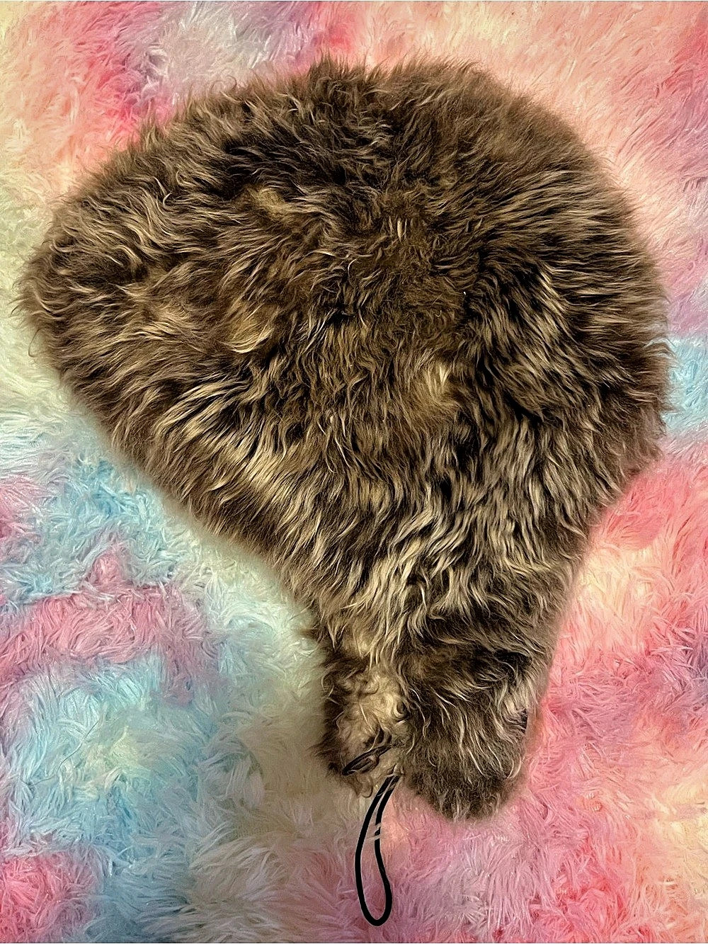 Vintage Brown REAL Fur Trapper Hat